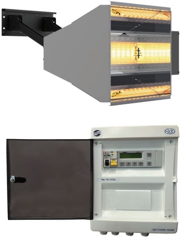 «Светлый» газовый инфракрасный излучатель ГИИ-С и шкаф управления системой газового отопления ШУ-РАСКО